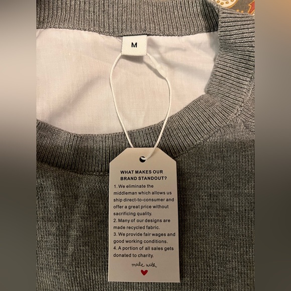 New With Tag, Brand Unknown, Long sleeve top. - Picture 4 of 5